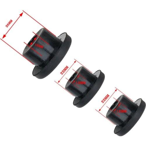 2PCS Spare Tire Stand Off Holes For Jeep Wrangler JK 07-17 Tailgate Plug Set Carrier Delete Rubber with Brake Light Wiring Hole