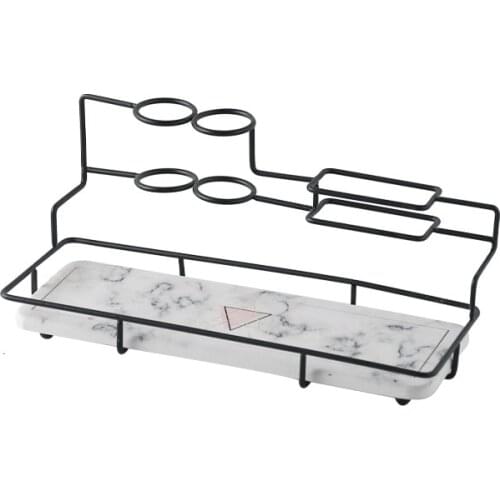 Bathroom Shelves Household Electric Toothbrush Cosmetics Storage Rack Household Glass Mouth Cup Water Cup Desktop Decoration