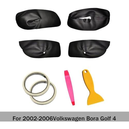RHD LHD For VW Golf 4 MK4 Bora Jetta 1998 1999 2000 2003 2004 2005 2006 Car Door Armrest Panel Microfiber Leather Cover Trim