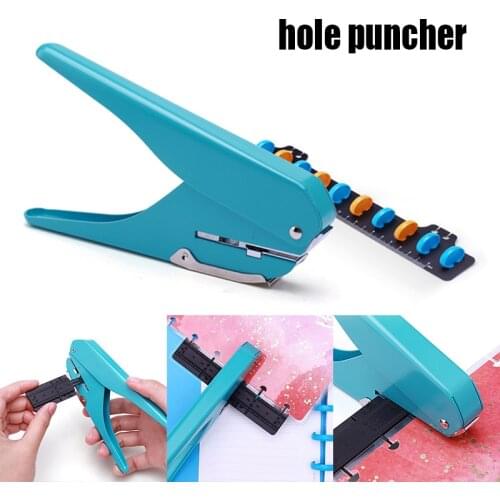 Hand-held Mushroom Hole Puncher Paper Cutter Loose-leaf Manual Punching Machine for Office Home Students Arts,Crafts Sewing