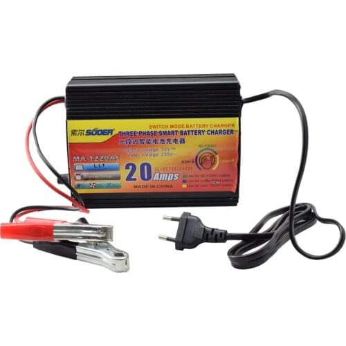 Suoer【 Battery charger 】 best price Universal Battery Charger 20A 12V Car Battery Charger(MA-1220AS)