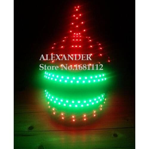 LED helmet/ Luminous helmet costume/ Alexander robot