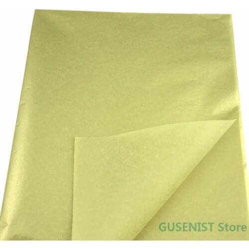 Moisture proof gold Tissue Paper for wrapping Wedding Gift clothing Paper Copy Tissue Paper DIY candy colors 50*75 cm 50 pcs lot