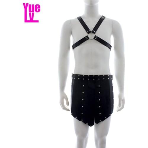 YUELV Men's Leather Briefs