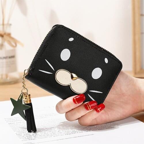 Women Wallets Small Short Leather Ladies Card Holder Clutch Coin Porte Automaticall Female Purse Money Mujer Billetera Feminina
