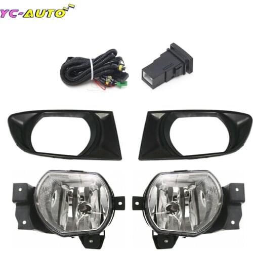 1Set Front Bumper Fog Light 12V Halogen Fog Light Wiring Harness Switch For KIA RIO RS 2002 2003 2004 2005 2006 FogLamp Assembly