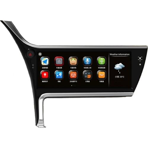 2017-2018 new Corolla Levin 12.3 inch Long Horizontal touch Screen Android Car GPS Navigation multimedia Video Bluetooth Wifi