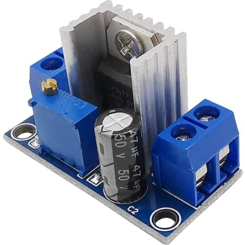 3Pcs LM317 Adjustable Step Down Power Supply Module Circuit Board Linear Voltage Regulator LM317 DC-DC Converter Buck Module