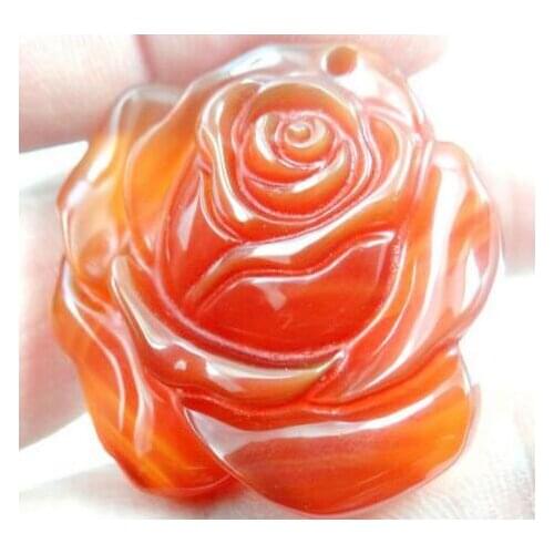 Natural stone Quartz crystal Turquoises red Agates hand-carved flower pendant for diy jewelry Making necklace Accessories 3Pcs