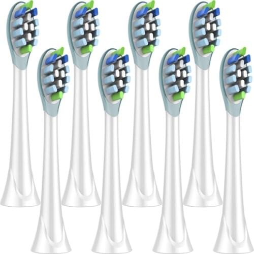 8pcs/lot Replacement Toothbrush Heads For nbhbjDiamondClean HydroClean Black HX9054p Electric Tooth Brush Heads