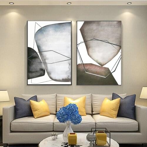 Abstract Irregular Pattern Canvas Painting Fashion Poster And Print For Living Room Asile Bedroom Wall Art Painting