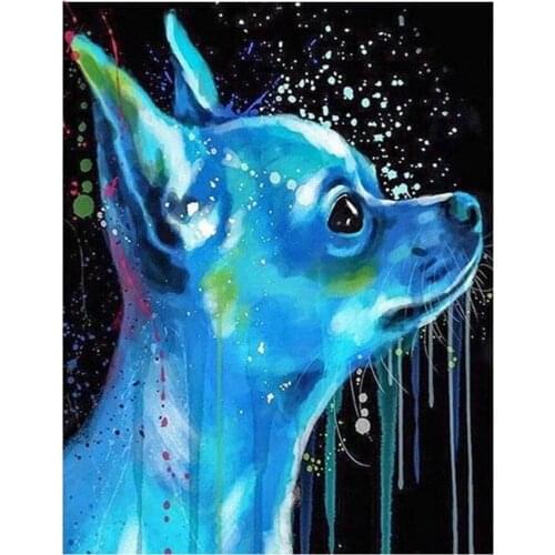 New 5d diy diamond Painting Chihuahua dog pet picture diamond mosaic rhinestone embroidery full square round drill cross-stitch