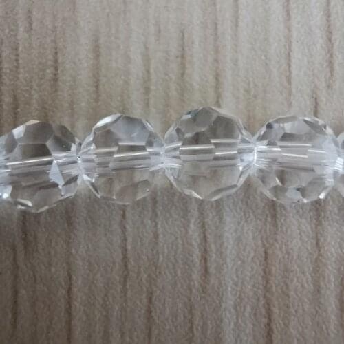 4-10mm 32 Faceted Top Quality Austria Transparent Faceted Crystal Ball Beads Spacer Beads for Necklace and DIY Bracelet Making
