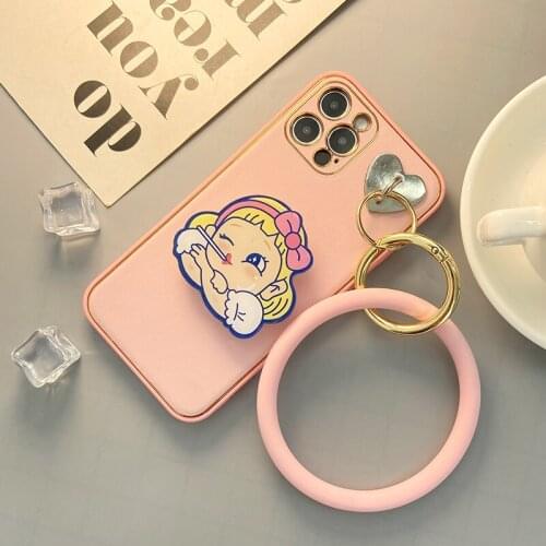 For Iphone 11 Pro Max Cases Conquer Dividend Girl Stand Big Bracelet Phone Case for Iphone12 11 Pro funda para lg For i12 Cover