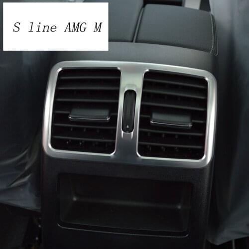 Car Styling Rear Air Conditioning Vent Decorative Cover Trim Air Outlet Frame For Mercedes Benz GLK X204 200 260 300 Accessories