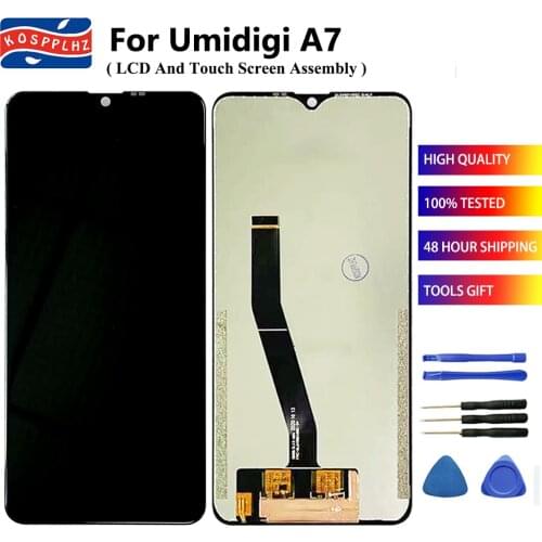 6.49" For Umidigi A7 LCD Display + Touch Screen Assembly Replacement 100% Tested Umi A7 / A7 Pro / A7S LCD in stock + Glue&Tool