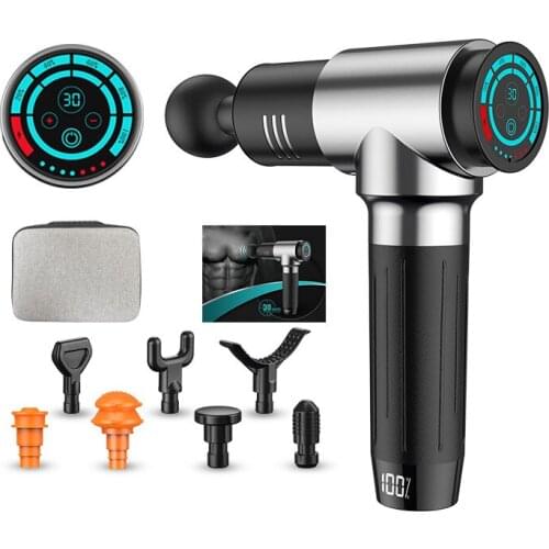 LED Display Electric Massage Gun Massager Fitness Relaxation Muscle Pain Relief Fascial Gun for Sport Slimming Whole Body Relax