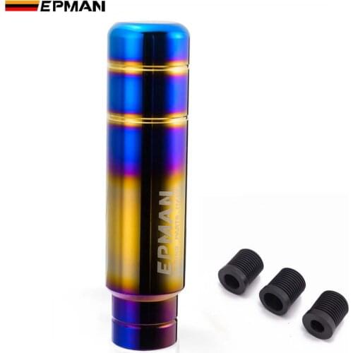 EPMAN Universal 13cm JDM Burnt Blue Style Gold Gear Shift Knob Shifter Lever Head Aluminium EPSK230NEG