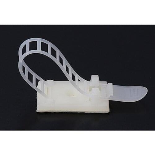 Cable tie Mounts 100pcs Cable Clips 18*25 Clamp For Wire Tie Cable Mount Adjustable Cable Tie Fix Holder Clips White color