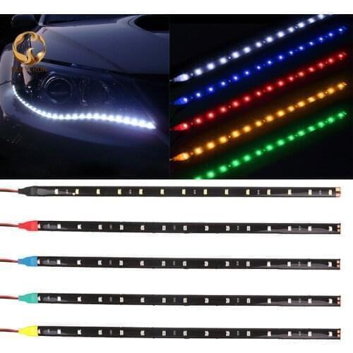 90cm Car LED patch strip light LED Strip Light High Power 12V Car DRL Lamp Waterproof LED Flexible string light