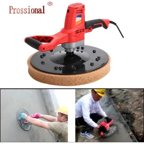 New Electric Concrete Epoxy Cement Mortar Trowel Masons Wall Smoothing Polishing Machine Plastering Bucket Trowel Tool 220V