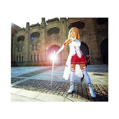 Free shipping Sword Art Online Asuna Cosplay Costume for party dress for women/men