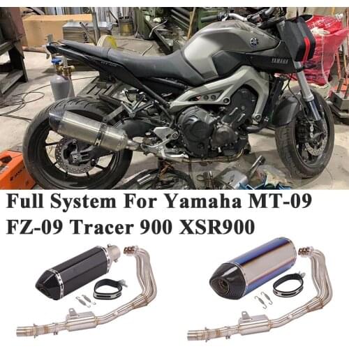 Full System For Yamaha MT-09 FZ-09 Tracer 900 XSR900 MT09 Motorcycle Yoshimura Exhaust Modify Front Link Pipe Muffler DB Killer
