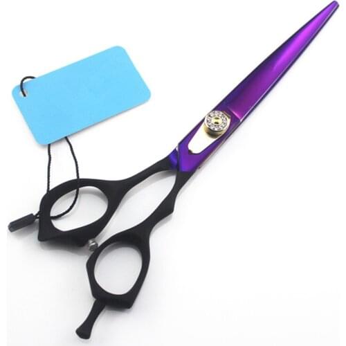Professional Japan 440c 7 inch purple Pet dog grooming hair scissors Cutting Barber haircut scissor shears Hairdressing Scissors
