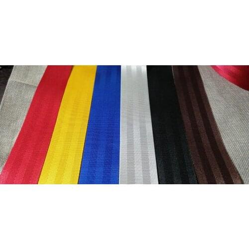 5M Racing Safety Seat Belt/Car Webbing Fabric Harness Accessories Polyester Nylon Webbing Tape DIY Manual Child Safety Seat Belt