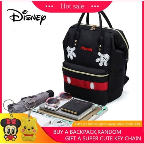 Disney Backpack Student Bag Mickey Mouse Women Bags Fashion Large Capacity Cartoon Mickey Backpacks Out Waterproof Mummy Bag