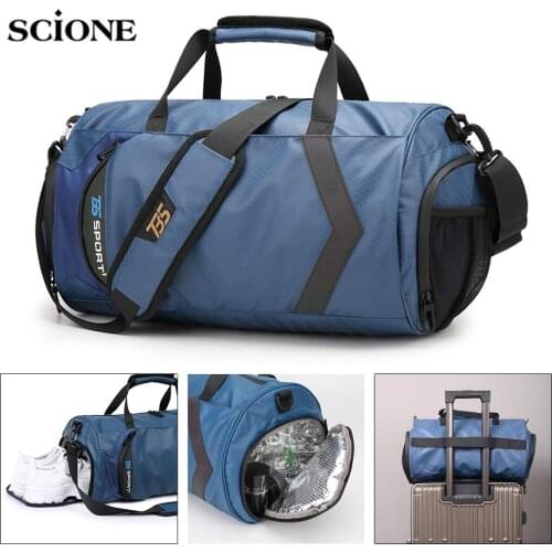 Sports Fitness Gym Bag Travel Bags for Training Dry and Wet Shoes Shoulder Crossbody Travel Sac De Sport Gymtas Sporttas X6A