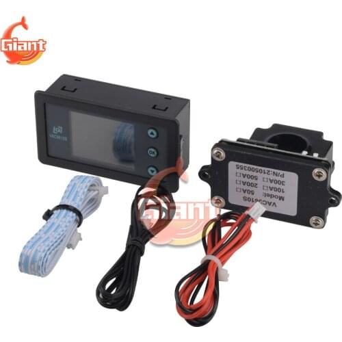 VAC 9610s Battery Capacity Tester Voltage Current Indicator Panel Coulomb Meter Coulometer 60KW Hall Coulomb Power Thermometer