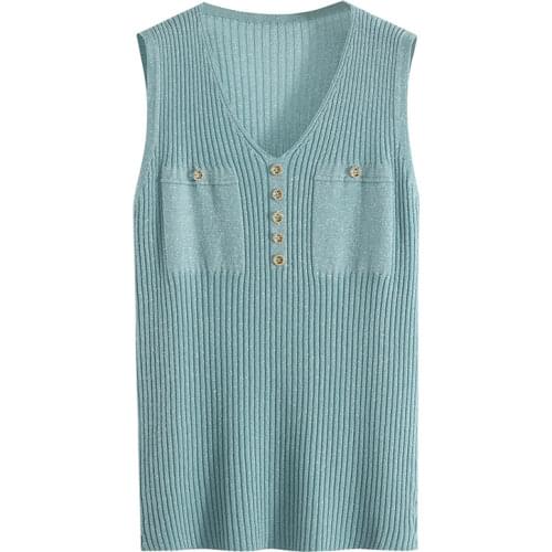 Ice silk camisole womens tops inner wear summer new outer wear bright silk sleeveless bottoming shirt short Tank Tops women