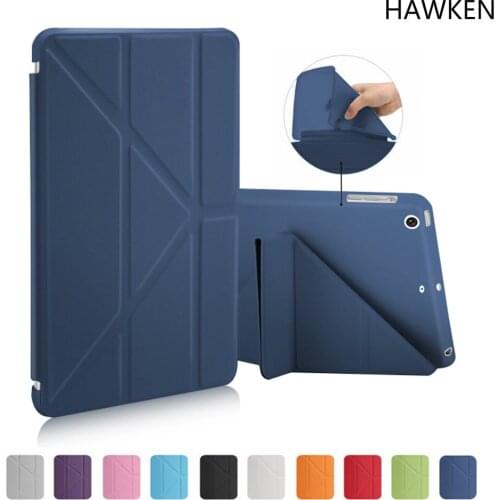 HAWKEN Smart case for iPad with Table Stand PU leather Soft TPU Back Smart Cover for ipad Mini 2 / Mini 3 / Mini 1 Case