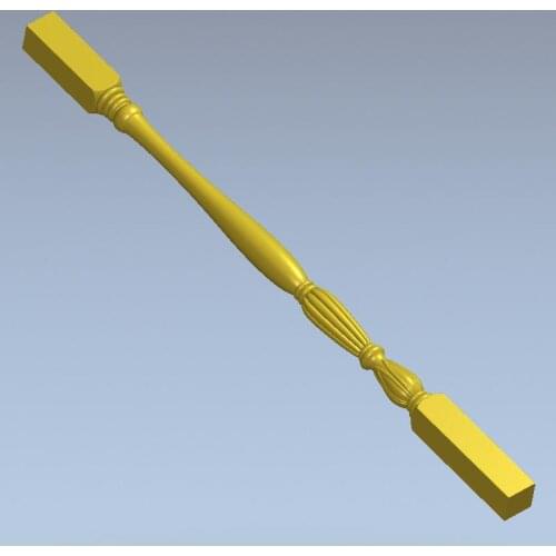 High quality 3d model relief for cnc or 3D printers in STL file format staircase column _4