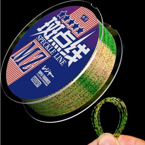 WALK FISH 200m Invisible Spotted Line Thread Speckle Line Fly Fishing Line Super Strong Nylon Fishing Line Carp Fishing Tackle