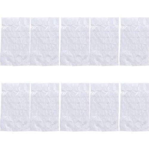 10pcs/pack Disposable Ice Cube Bags Ice Cube Mold Self-Seal Freezing Ice Maker Cold Ice Pack Cooler Bag for Cocktail Wine