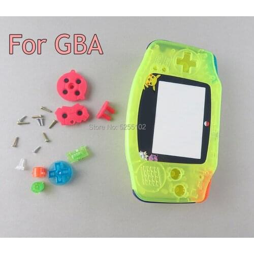 15sets Dreamy Full Set Housing Shell Rubber Pads Buttons Screen Lens Stick Screws for Game Boy Advance GBA Console