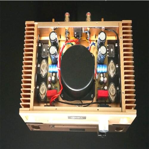 1969 class a amplifie 2N3055 Gold seal Transistor tube Audio Stereo amplifier people Sound clear and bright home amplifier