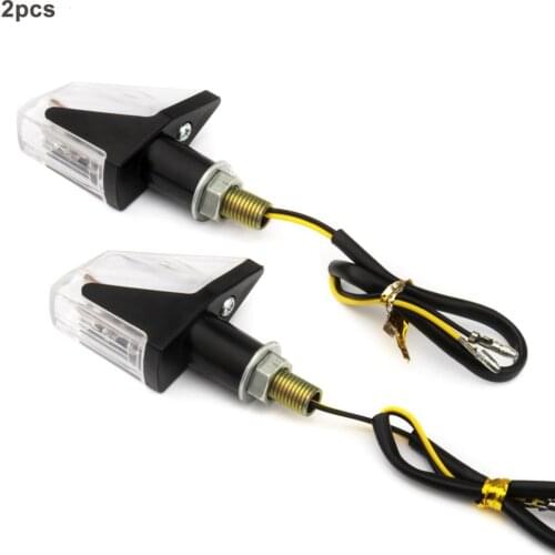 2pcs 12V LED Motorcycle Turn Signals Lights Rear Blinker Indicator Tail Light For Honda For Suzuki For Kawasaki For Yamaha