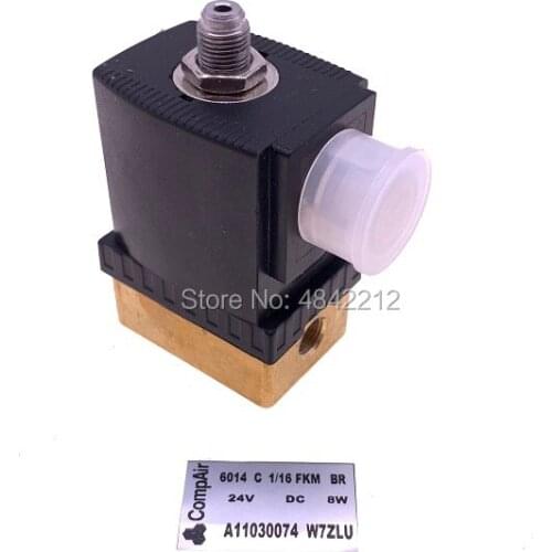 Free shipping 2pcs/lot solenoid valve A11030074/ 100012564 for CompAir screw air compressor parts
