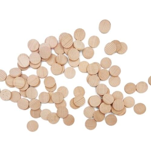 20pcs 15mm Wood Plywood Circles Round Wood Cutouts Unfinished Wood Plywood Circles for Crafts