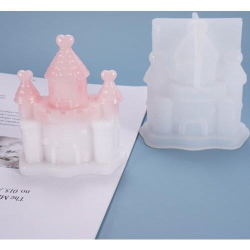 3D Castle Epoxy Mold UV Epoxy Mirror Table DIY Decoration Accessories Silicone Mold