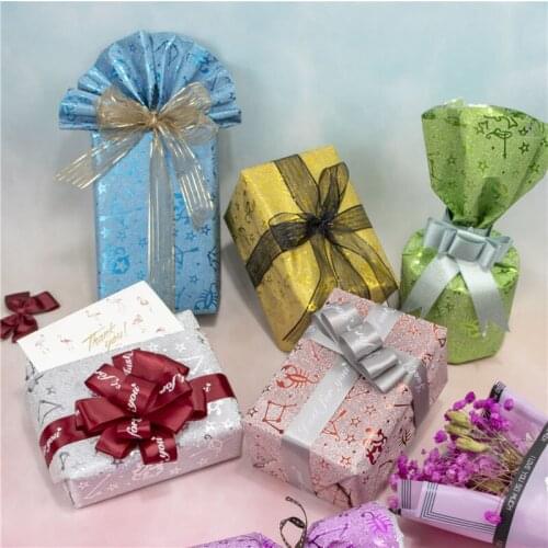 5pieces Wrapping Paper Roll for Wedding Kids Birthday Holiday Baby Shower Gift Wrap Craft Paper Decor Gifts