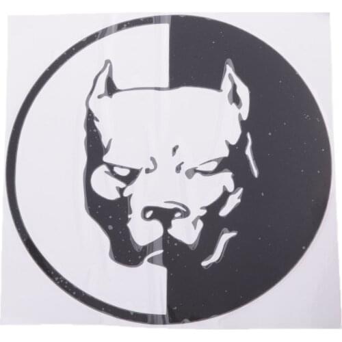 Car Stickers Stying Pitbull Super Hero Dog Reflective Waterproof Decal