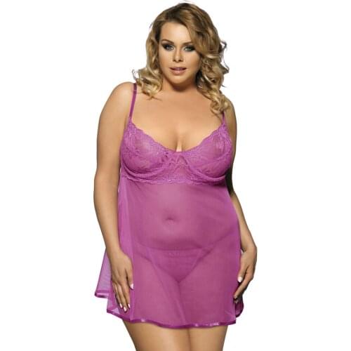 Free shipping sexy plus size body lingerie sexy woman transparent dresses erotic sleepwear babydoll hot sex underwear shop