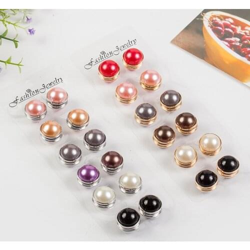 Hijab Brooch Strong Metal Plating Magnetic Hijab Clip Luxury Accessory No Hole Pins Brooches Magnet For Muslim Scarf