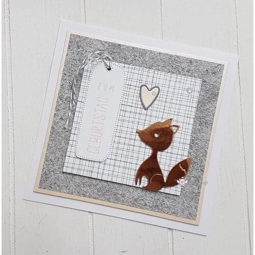 New Fox decoration Metal Cutting Dies Stencils DIY Scrapbooking Paper/photo Cards Embossing Dies