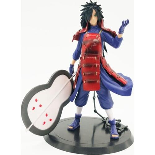 17CM Naruto Shippuden Anime Model PVC Uchiha Madara GK Action Figure Model Statue Collectible Gift New Toys for Children Figma