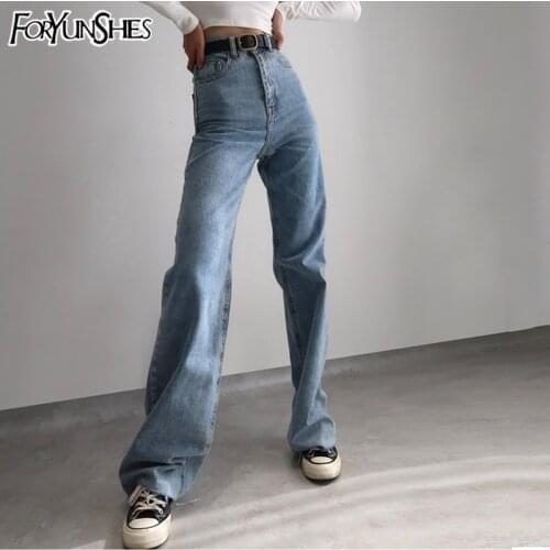 Женские свободные джинсы FORYUNSHES China At AliExpress